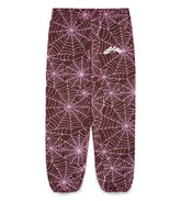 Sp5der AOP Sweatpants Brown/Pink
