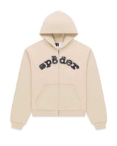 Sp5der OG Logo Mixed Stone Hoodie Cream