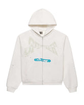 Sp5der T&F Zip-Up Hoodie White