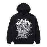 Sp5der Black OG Web Hoodie