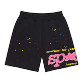 Sp5der Black P*nk V2 Sweat Shorts