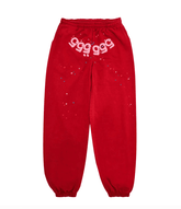 Sp5der Worldwide 555 Angel Sweatpants Red