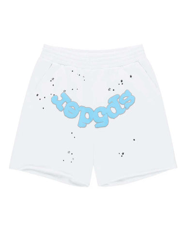Sp5der OG Logo Sweatshorts White