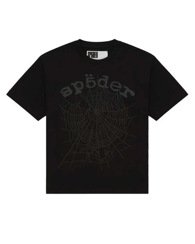 Sp5der OG Web Tee Phantom Black