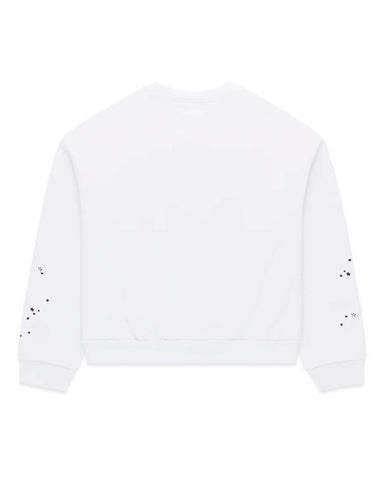 Sp5der Varsity Web Crewneck White