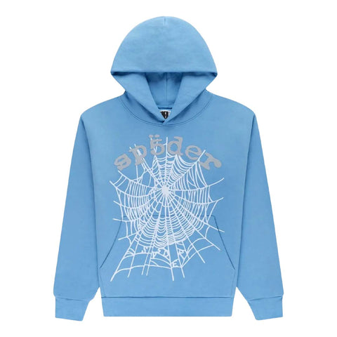 Sp5der OG Web V2 Hoodie 'Dusty Blue'